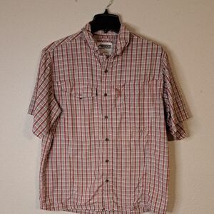 Mountain Khakis Red Plaid Men's Shirt size large